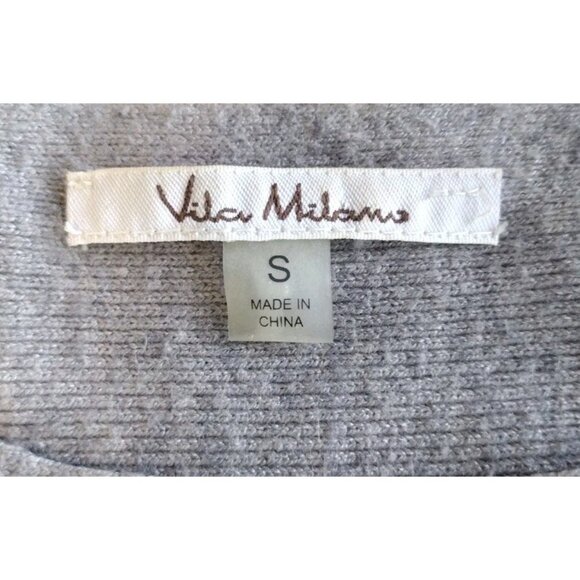Vila Milano Sweater Small Long Sleeve Stretch Gray - Picture 3 of 10